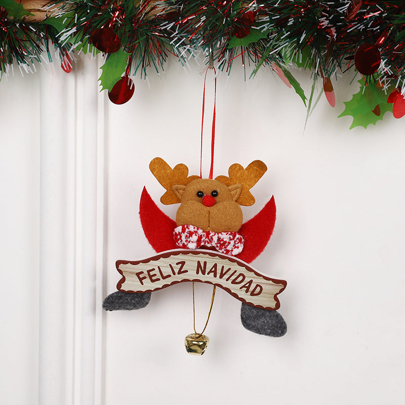 Wholesale Cute Cartoon Santa Claus Elk Pendant Decorations